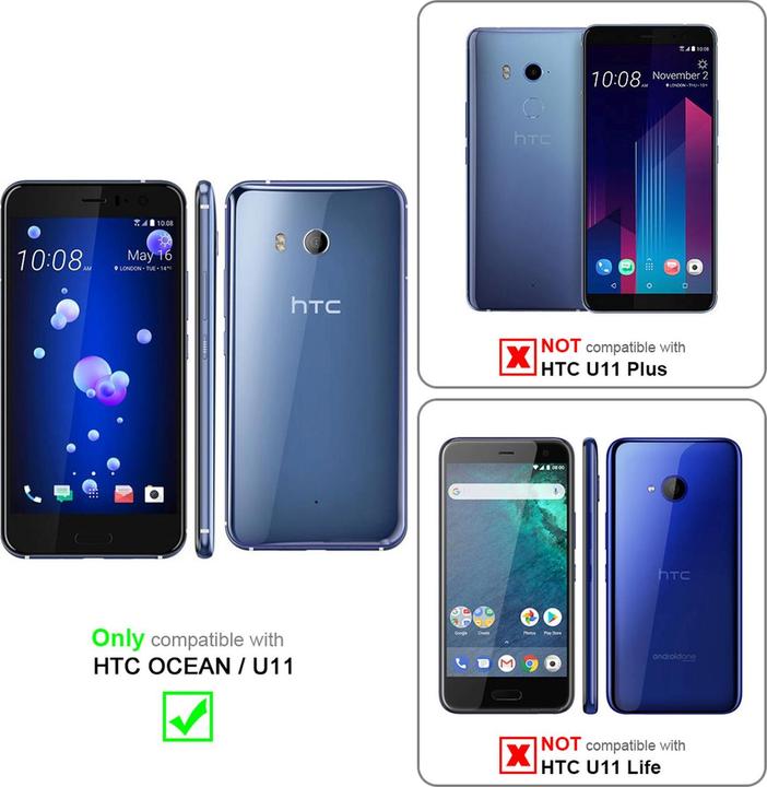 Produktbild Cadorabo Book Invisible Magnet Cover (HTC U11)