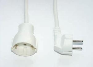 Actual product image E+P SV 2 1AC Outputs 2m White Extension Cable (2 m)