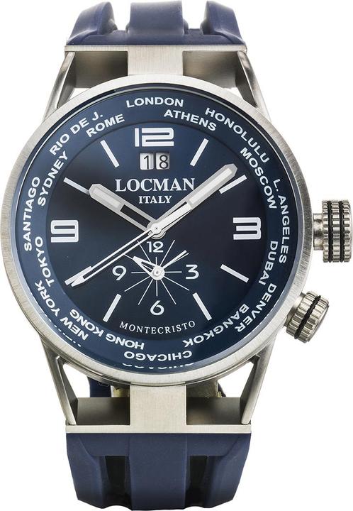 Locman Herrenuhr "Montecristo World Dual Time" (Analoguhr, 44 mm)