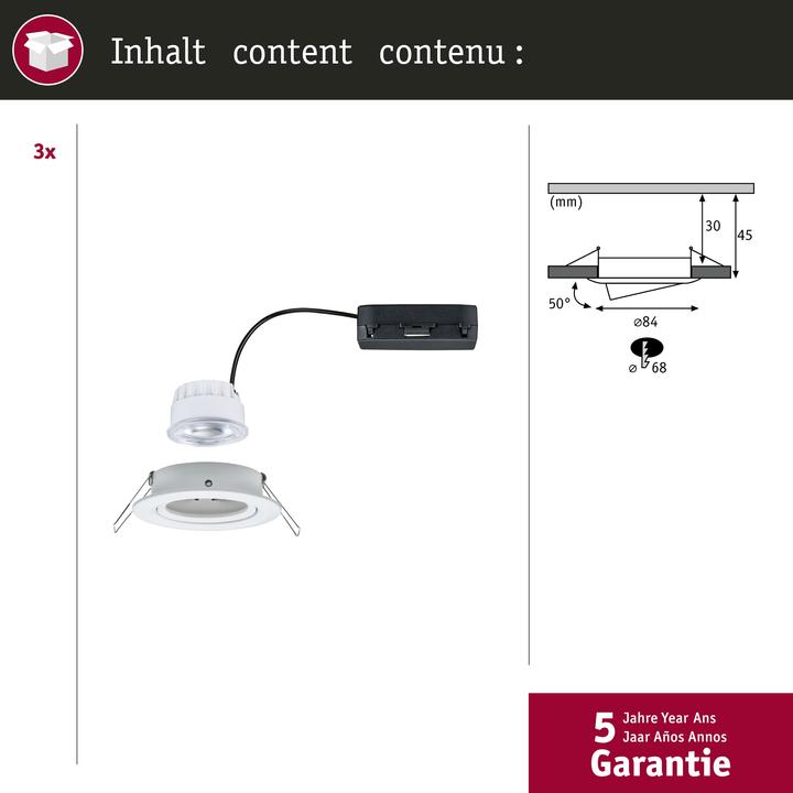 Produktbild Paulmann Einbauleuchte Nova Set (505 lm)