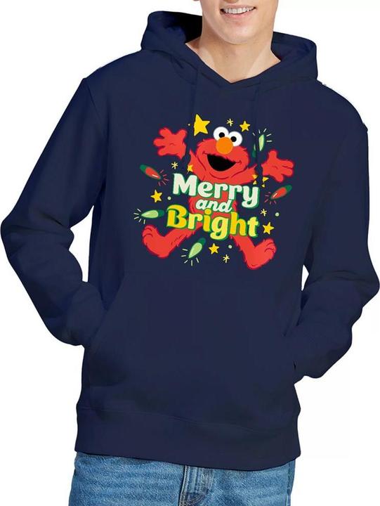 Produktbild Merry And Bright Kapuzenpullover weihnachtliches Design (M)