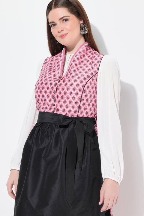 Actual product image Ulla Popken Ornamental Print Goblet Collar Dirndl (62)
