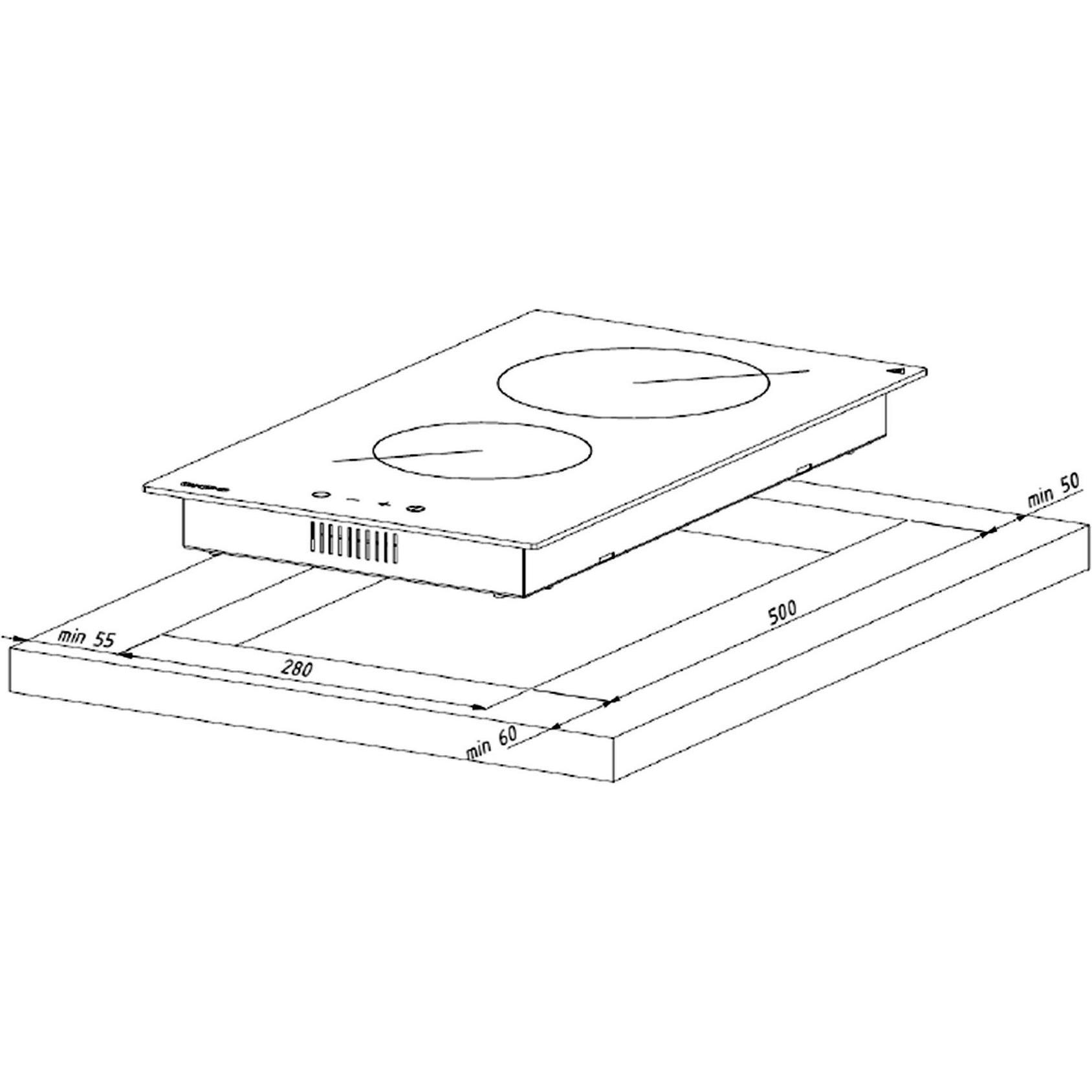 Thumbnail - Akpo Ceramic hob PKA 30 830/2 baltas, Kochfeld, Weiss