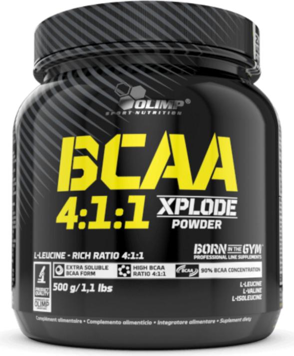 Actual product image Olimp Sport Nutrition BCAA 4:1:1 Xplode Powder (500g can) (1 Piece, Powder, 500 g)