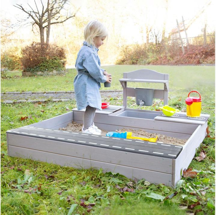 Produktbild Roba Sandkasten mit Matschküche 54x117x118 cm