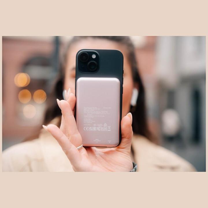 Actual product image Verbatim POWER BANK 5000 ROSE (5000 mAh, 20 W, 18.50 Wh)