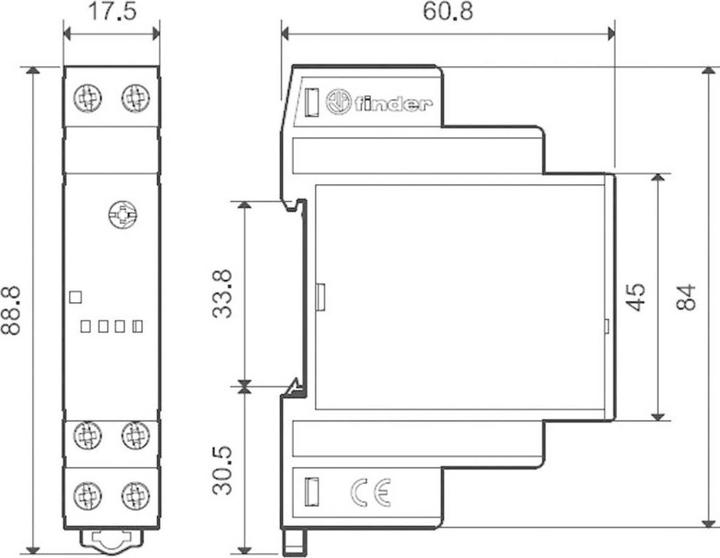 Produktbild Finder Dämmerungsschalter 1-100Lux 16A 230VAC 11.31.8.230.0000