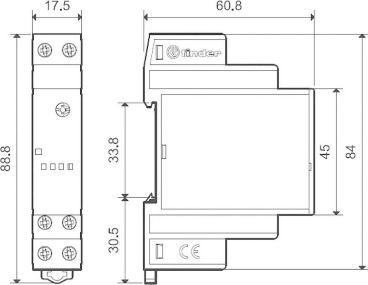 Actual product image Finder Twilight switch 1-100Lux 16A 230VAC 11.31.8.230.0000