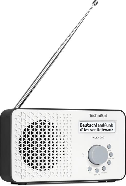 Produktbild TechniSat VIOLA 200 weiss/schwarz (DAB+, FM)