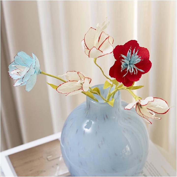 Immagine prodotto Creativ Company Krepppapier 4 Rollen 25 x 60 cm, Weiss (105 g/m², 4 x)