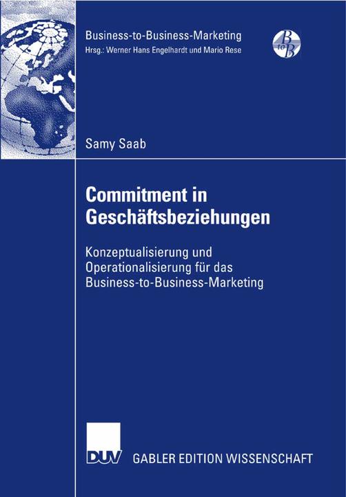 Produktbild Commitment in Geschäftsbeziehungen (Deutsch, Samy Saab, 2007)