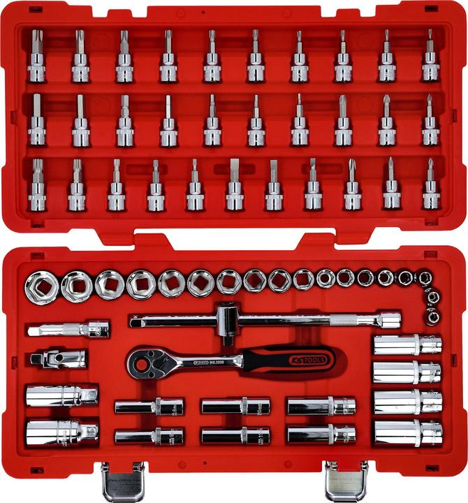 Produktbild KS Tools 3/8" CHROMEplus Steckschlüssel-Satz, 66 Teile, Flank Traction (19 mm, 12 mm, 24 mm, 14 mm, 22 mm, 16 mm, 23 mm, 10  mm, 21 mm, 18 mm, 17 mm, 11 mm, 15 mm, 13 mm, 20 mm)