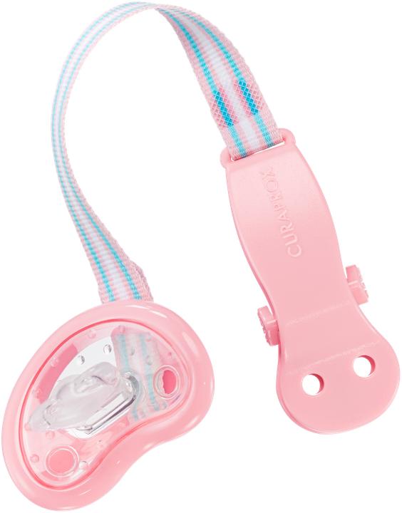 Curaprox Baby Pacifier Holder pink (1 x, from birth)