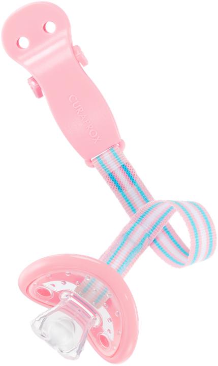 Actual product image Curaprox Baby Pacifier Holder pink (1 x, from birth)