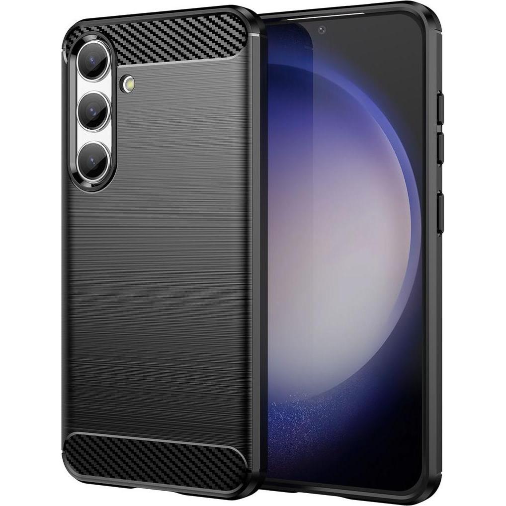 Amazon Hülle für Samsung Galaxy S24 5G Schutz Handy Case Cover Carbon Etuis Bumper Neu (Samsung Galaxy S24+), Smartphone...