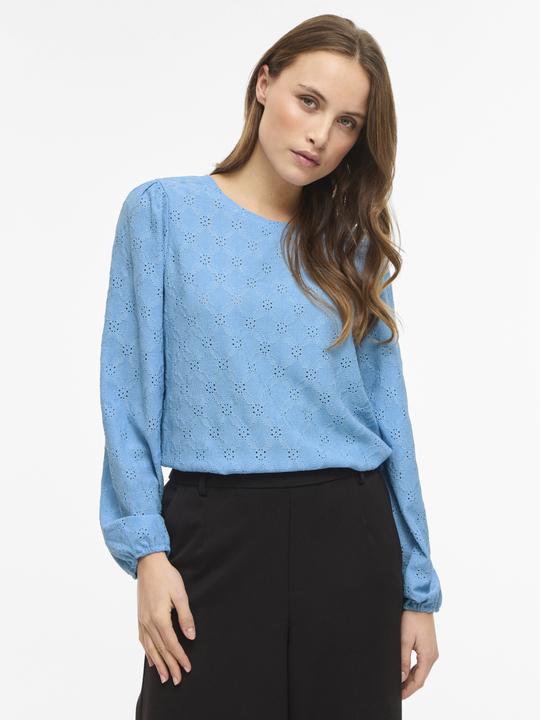 Immagine prodotto Vila VIASTA Rundhals Oberteil mit langen Ärmeln (M)