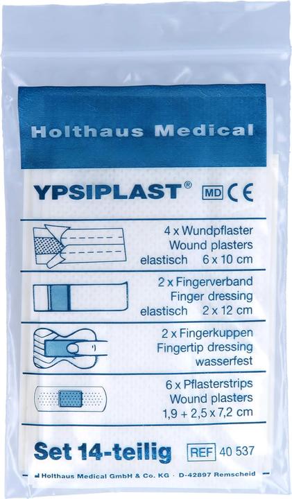 Produktbild Holthaus YPSIPLAST Set Wundpflaster, Fingerverband, Fingerkuppen, Pflasterstreifen, 14 St. Pflaster (14x)