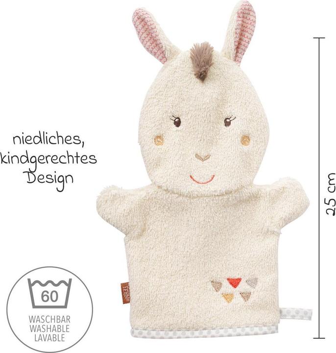 Produktbild Fehn Kapuzenbadetücher & Handtücher 2-tlg. Bade-Set - Kapuzenbadetuch & Waschhandschuh (80 x 80 cm)