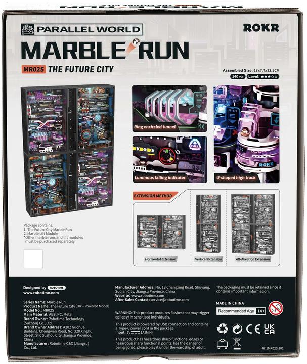 Productafbeelding Rokr De Future City knikkerbaan - 3D bouwpakket (plastic)