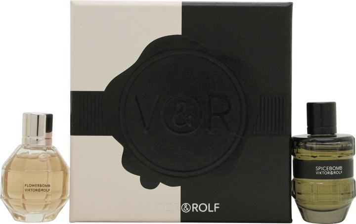 Image du produit Viktor & Rolf Geschenkset 7ml FlowerBomb EDP + 7ml Spicebomb EDT (Coffret de parfum)