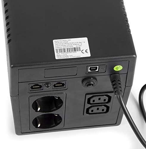 Image du produit GreenCell 1000VA 700WProtection contre les surtensions 230V Black - Onduleur (hors ligne) (1000 VA, 700 W, Standby Onduleur)