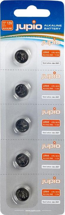Image du produit Jupio JCC-LR44 - Pile jetable - SR44 - alcaline - 1,5 V - 5 pièce(s) - argenté (5 pcs, SR44)