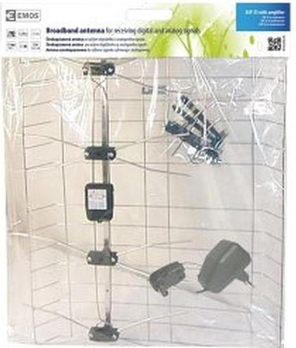 Produktbild Emos Aussenantenne EM-025, 0-100 km, DVB-T2, DAB, LTE/4G Filter (DVB-T / -T2)