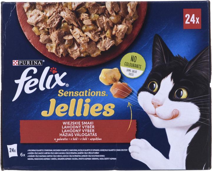 Nestlé SENSATIONS RURAL FLAVORS jelly (beef, chicken, duck, lamb) en sachets 24x85g (24 pcs, 85 g)