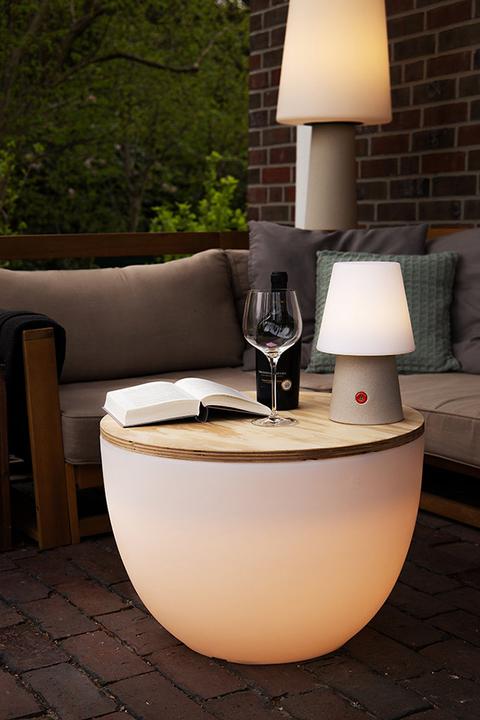 Image du produit 8 seasons design Courbe Pot lumineuse Blanc Chaleureux - XM - Lampe extérieur/intérieur avec prise - (59 cm)