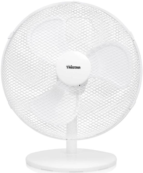 Produktbild Tristar Tischventilator VE-5727 Durchmesser 30 cm, Weiss, Geschwindigkeitszahl 3, 40 W, Oszillation (56.82 dB)