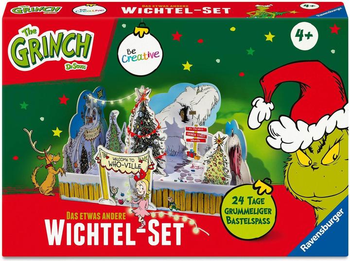 Produktbild Ravensburger BeCreative Wichtelset Grinch - Bastelset für Kinder ab 6 Jahren, Wichteltür-Set &