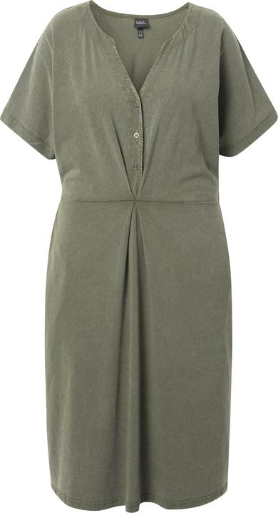 Produktbild Ulla Popken Jerseykleid, A-Linie, Tunika-Ausschnitt, Halbarm (42, 44)
