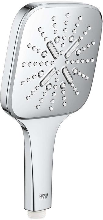 Produktbild Grohe Rainshower SmartActive 130 Cube Handbrause mit 3 Strahlarten, 6,6l/min (chrom) (3 Strahlarten, 6.80 l/min)