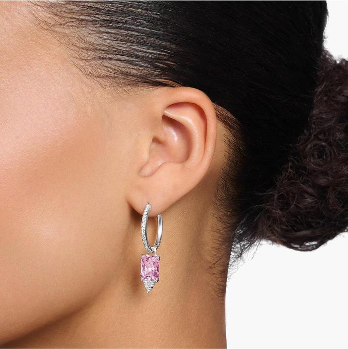 Produktbild Thomas Sabo Creolen pinker Stein silber (925er Silber)
