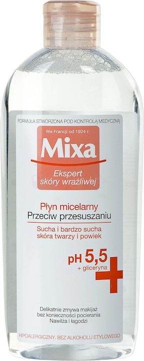Mixa Acqua micellare per pelli secche e molto secche 400ml (Smacchiatore, 400 ml)