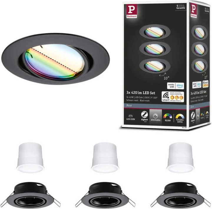 Produktbild Paulmann Einbauleuchte Base Set (420 lm)