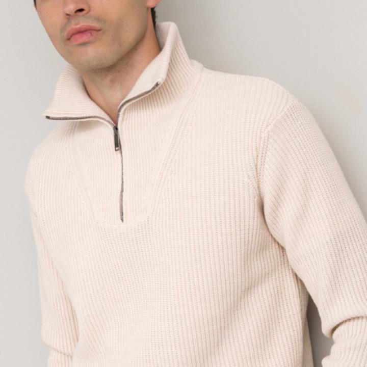 Produktbild La Redoute Collections Warmer Strickpullover im Troyer-Stil (M)