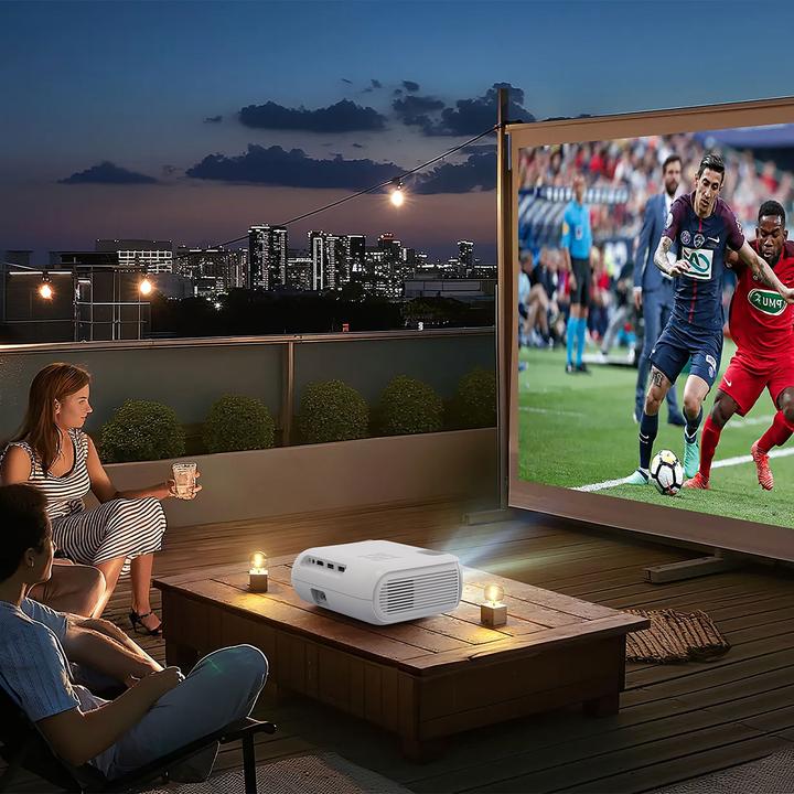 Produktbild Casativo Full-HD Beamer 1080p Heimkino-Projektor mit Lautsprecher & Fernbedienung (Full HD, 200 lm)