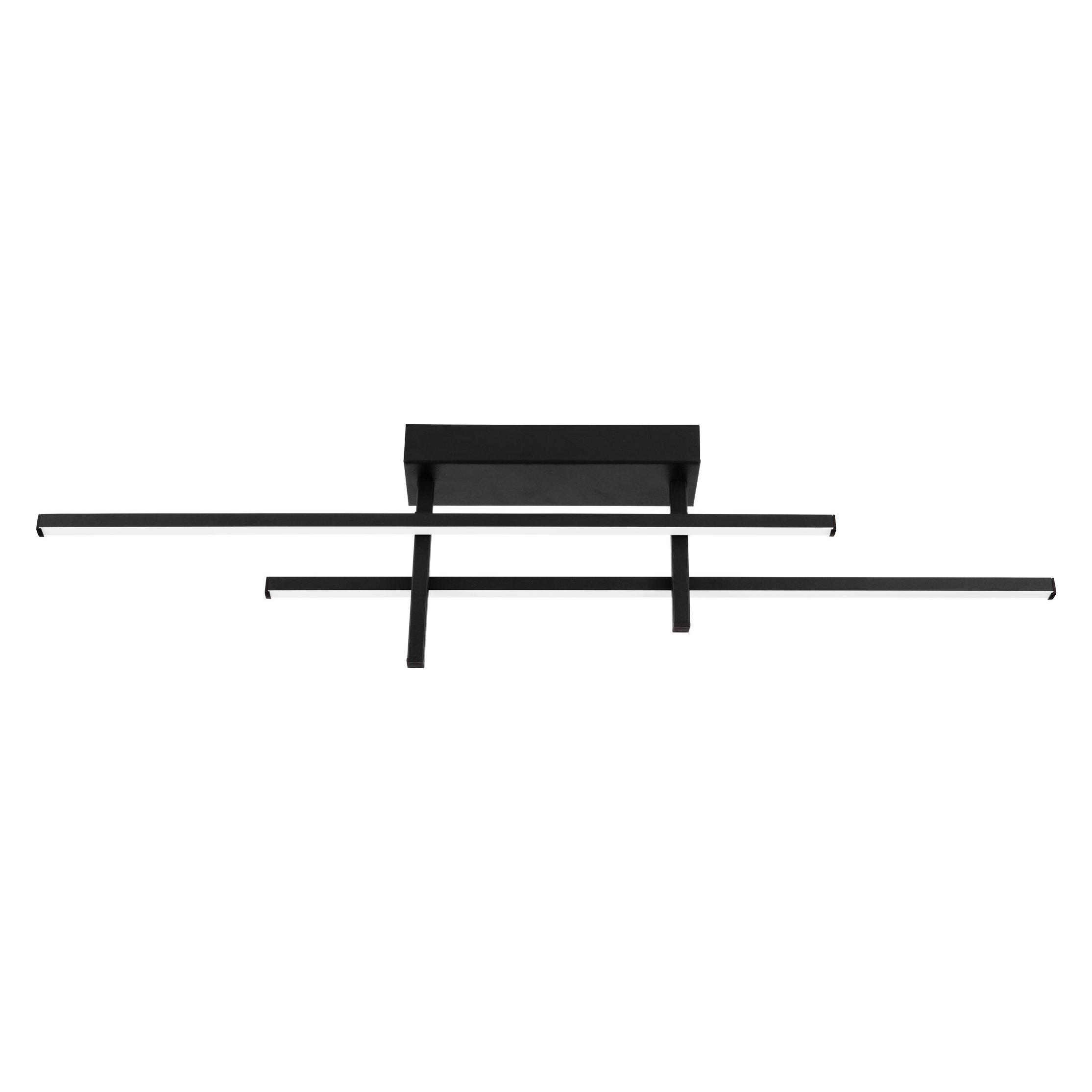 Eglo Deckenleuchte "Trepiliano Deckenlampe - Alu, Stahl - Led - 20W - IP20" Led-Modul 1 Stk. Warmweiß Wohzimmerlampe, Esszimmerlampe, Flur,