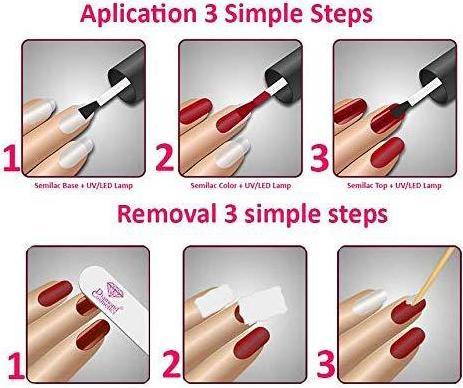 Image du produit Semilac 015 Prune 7ml (015 Prune, Vernis à ongles effet gel)