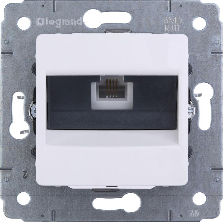 Legrand 1xRJ11 CARIVA prise téléphonique blanc - 773638