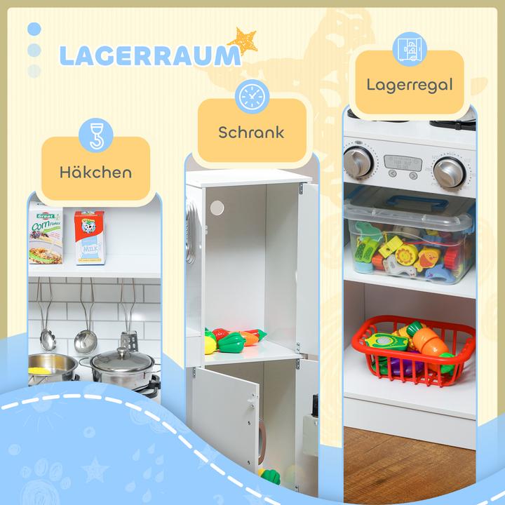 Produktbild Aiyaplay Kinderküche MDF Weiss