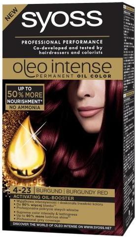 Actual product image Syoss Oleo Intense Hair Dye 4-23 Burgundy Red (4-23 Burgundy Red)