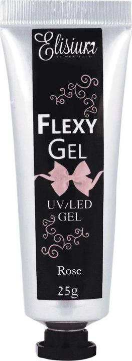 Immagine prodotto Elisium Flexy Gel Rose gel per unghie 25g (Rosa, Smalto per unghie effetto gel)