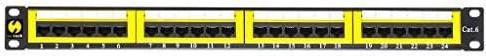 Produktbild Netrack 104-06 patch panel 19 24-jungtys cat. 6 UTP, with shelf (U/UTP, CAT6, 0.10 m)
