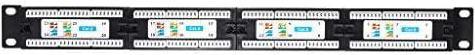 Produktbild Netrack 104-06 patch panel 19 24-jungtys cat. 6 UTP, with shelf (U/UTP, CAT6, 0.10 m)