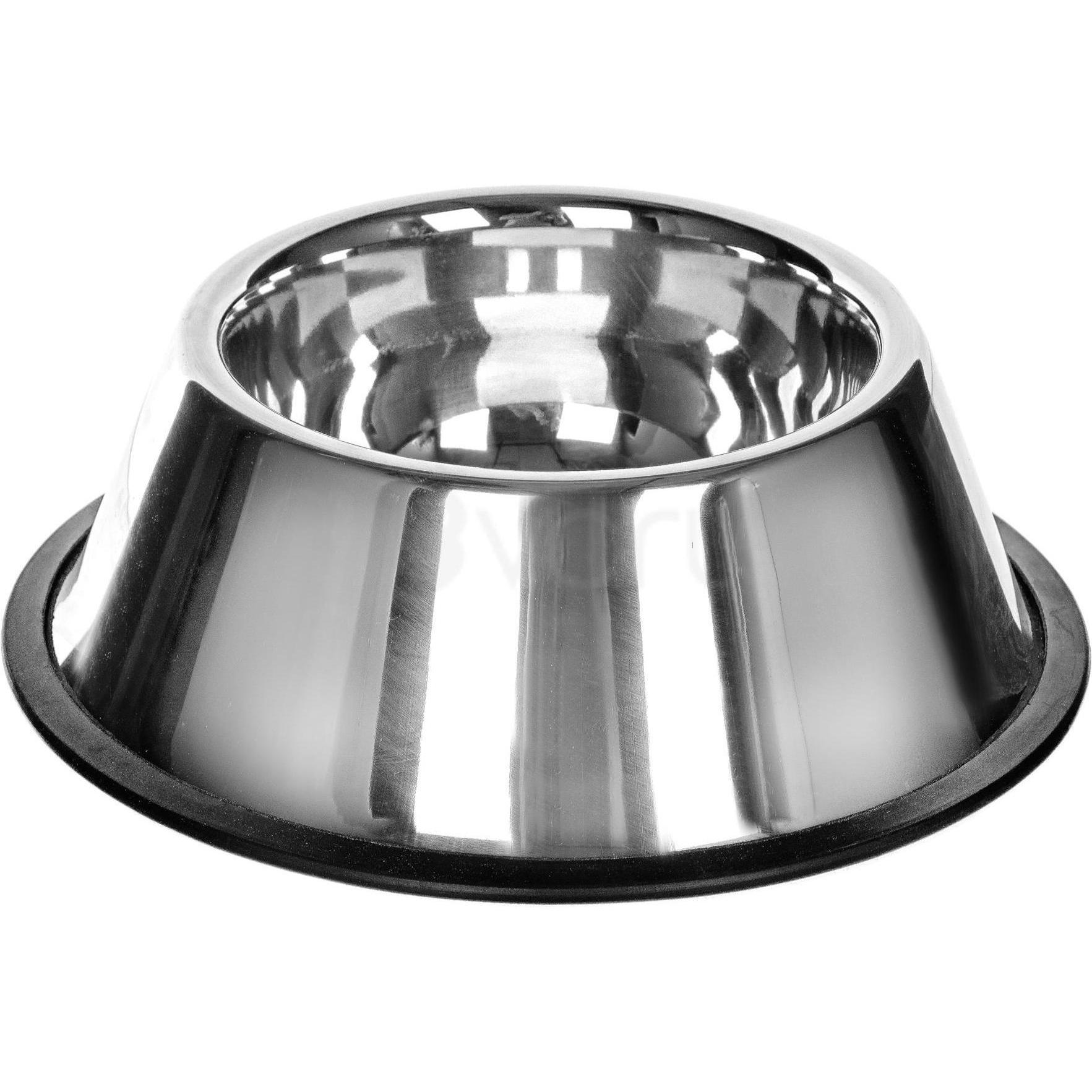 Zolux Ciotola Inox su gomma 0,9 l spaniel (90 cl), Ciotola mangime + Dosatore