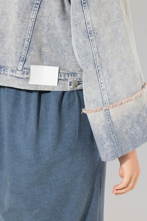 Immagine prodotto Ulla Popken Giacca di denim elasticizzato con collo da camicia e maniche lunghe (58)