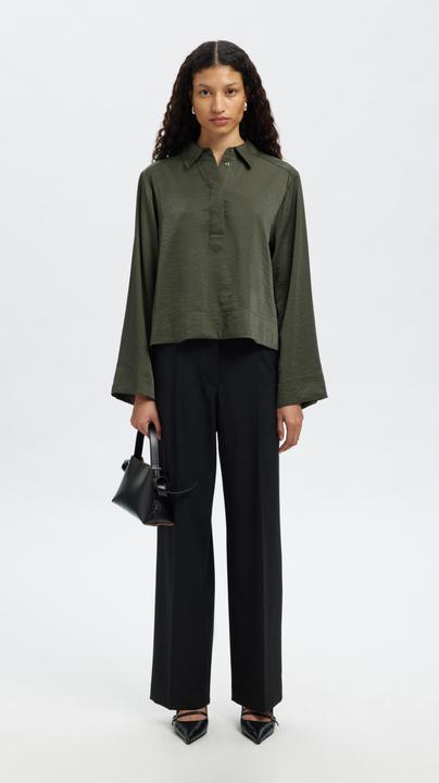 Immagine prodotto Selected Viskosemix Crop-Bluse (40)