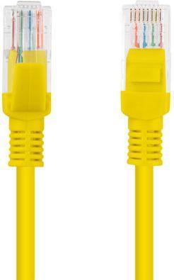 Actual product image Lanberg Patchcord, Cat6, unshielded, 20 m, yellow (PCU6-10CC-2000-Y) (U/UTP, CAT6, 20 m)